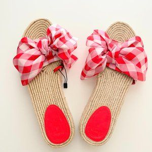 Bershka Women's Platform Espadrille Slip On Sandal Size 9M